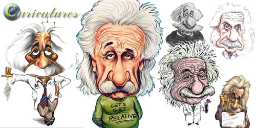 אינשטיין קריקטורה